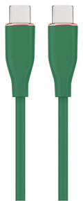CABLE DE CARGA Y DATOS GEMBIRD (PD) TIPO-C SILICONA ALTA CALIDAD 1,5M VERDE