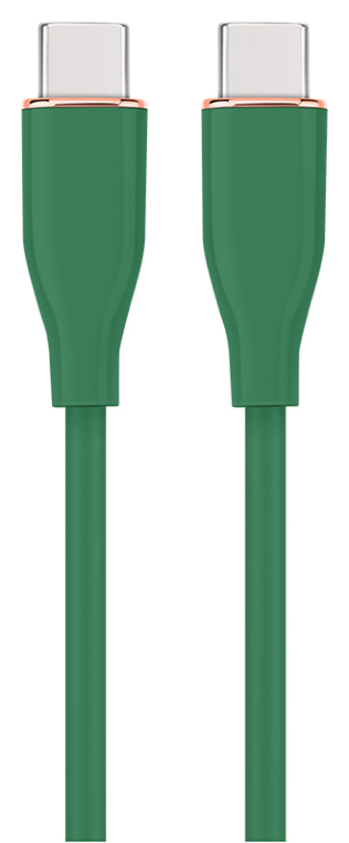 CABLE DE CARGA Y DATOS GEMBIRD (PD) TIPO-C SILICONA ALTA CALIDAD 1,5M VERDE