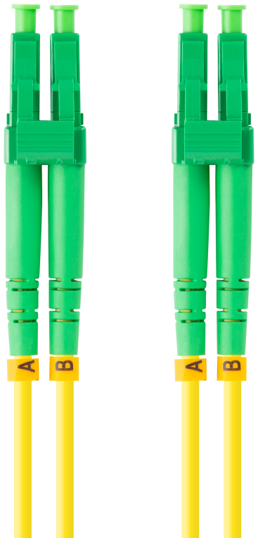 CABLE DE FIBRAOPTICA LANBERG 1M MONO LC/APC-LC/APC DUPLEX G657A1 LSZH AMARILL