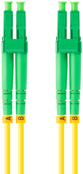 CABLE DE FIBRAOPTICA LANBERG 1M MONO LC/APC-LC/APC DUPLEX G657A1 LSZH AMARILL