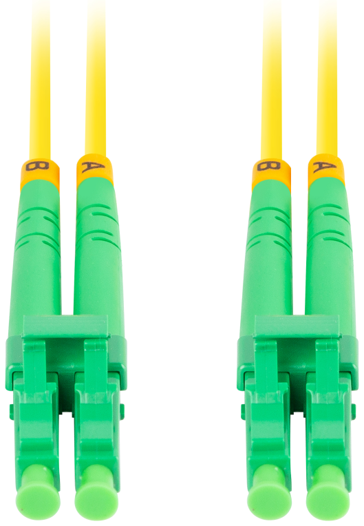 CABLE DE FIBRAOPTICA LANBERG 1M MONO LC/APC-LC/APC DUPLEX G657A1 LSZH AMARILL - detalle
