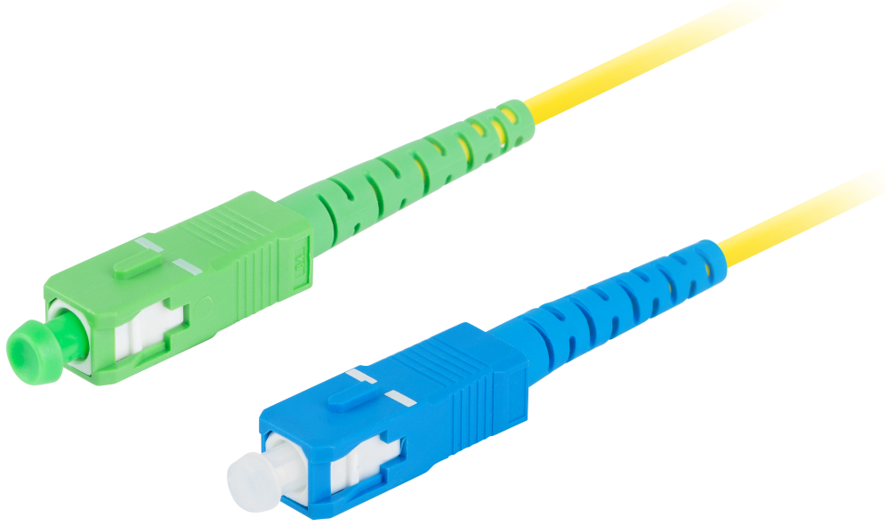 CABLE DE FIBRAOPTICA LANBERG 1M MONO SC/APC-SC/UPC SIMPLEX G657A1 LSZH AMARILL - detalle