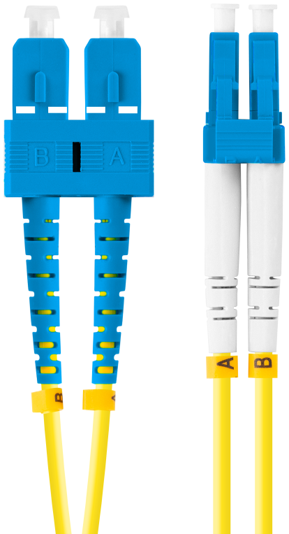 CABLE DE FIBRAOPTICA LANBERG 1M MONO SC/UPC-LC/UPC DUPLEX G657A1 LSZH AMARILL