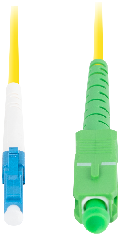 CABLE DE FIBRAOPTICA LANBERG 2M MONO LC/UPC-SC/APC SIMPLEX G657A1 LSZH AMARILL - detalle