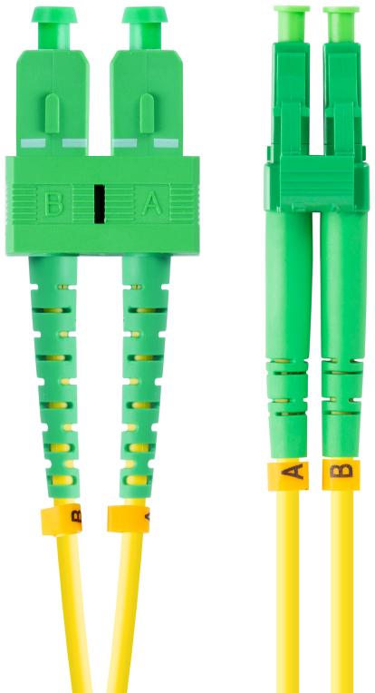 CABLE DE FIBRAOPTICA LANBERG 2M MONO SC/APC-LC/APC DUPLEX G657A1 LSZH AMARILL