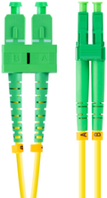 CABLE DE FIBRAOPTICA LANBERG 2M MONO SC/APC-LC/APC DUPLEX G657A1 LSZH AMARILL