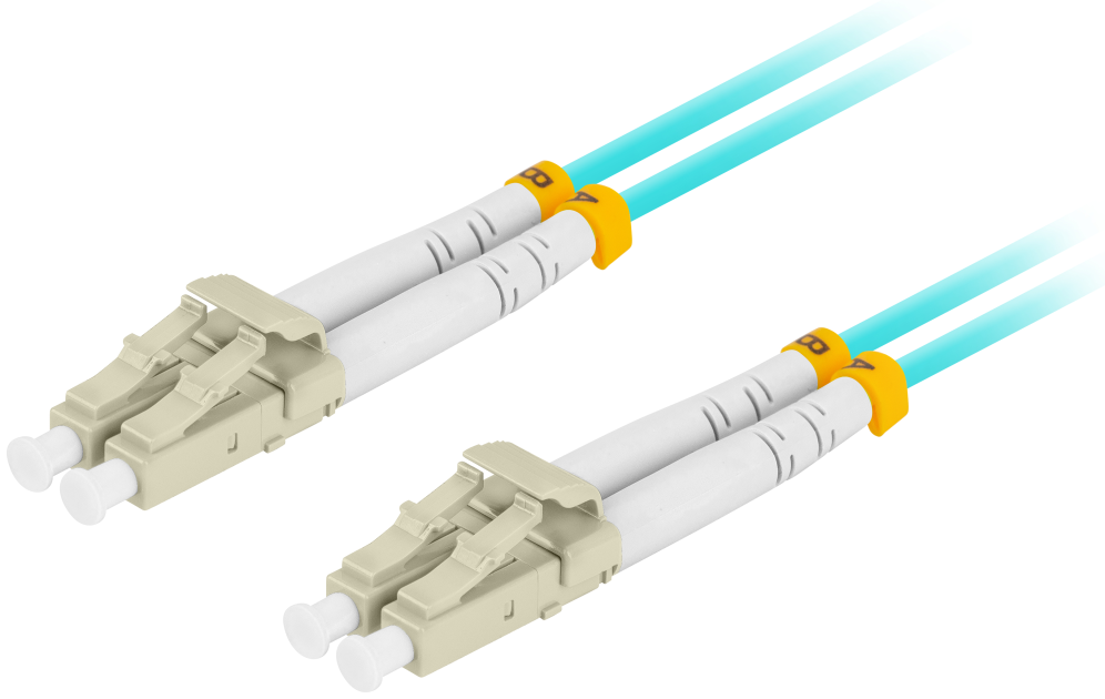 CABLE DE FIBRAOPTICA LANBERG 5M MULTI LC/UPC-LC/UPC DUPLEX OM3 50/125 LSZH AZUL - detalle