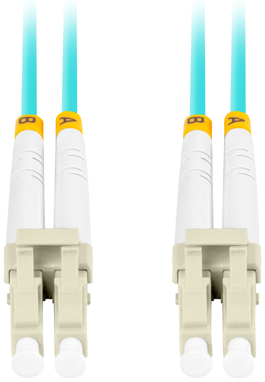 CABLE DE FIBRAOPTICA LANBERG 5M MULTI LC/UPC-LC/UPC DUPLEX OM3 50/125 LSZH AZUL - detalle