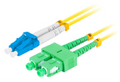 CABLE DE FIBRAOPTICA LANBERG DUPLEX LC/UPC-SC/APC 2M LSZH G657A1 AMARILLO