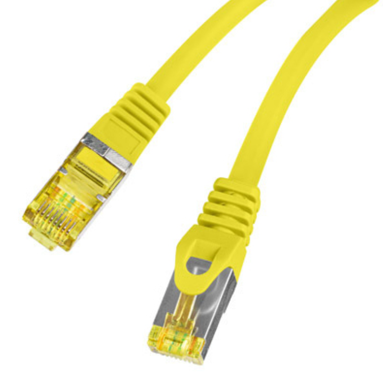 CABLE DE RED LANBERG LATIGUILLO CAT.6A S/FTP LSZH CU 2M AMARILLO FLUKE PASSED - detalle