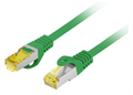CABLE DE RED LANBERG LATIGUILLO CAT.6A S/FTP LSZH CU 2M VERDE FLUKE PASSED