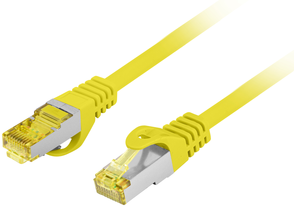 Lanberg PCF6A-10CU-0300-Y cable de red Amarillo 3 m Cat6a S/FTP (S-STP) Alrededor