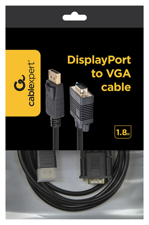 CABLE DISPLAYPORT GEMBIRD MACHO A VGA MACHO 1,8M - detalle