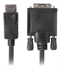 CABLE DISPLAYPORT LANBERG MACHO/DVI-D MACHO 24+1 1.8M NEGRO