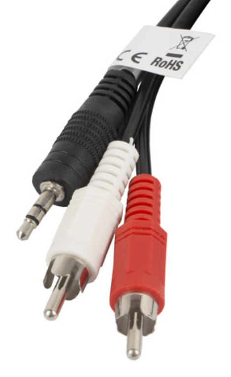 CABLE ESTEREO LANBERG JACK 3.5MM/2X RCA MACHO 2M