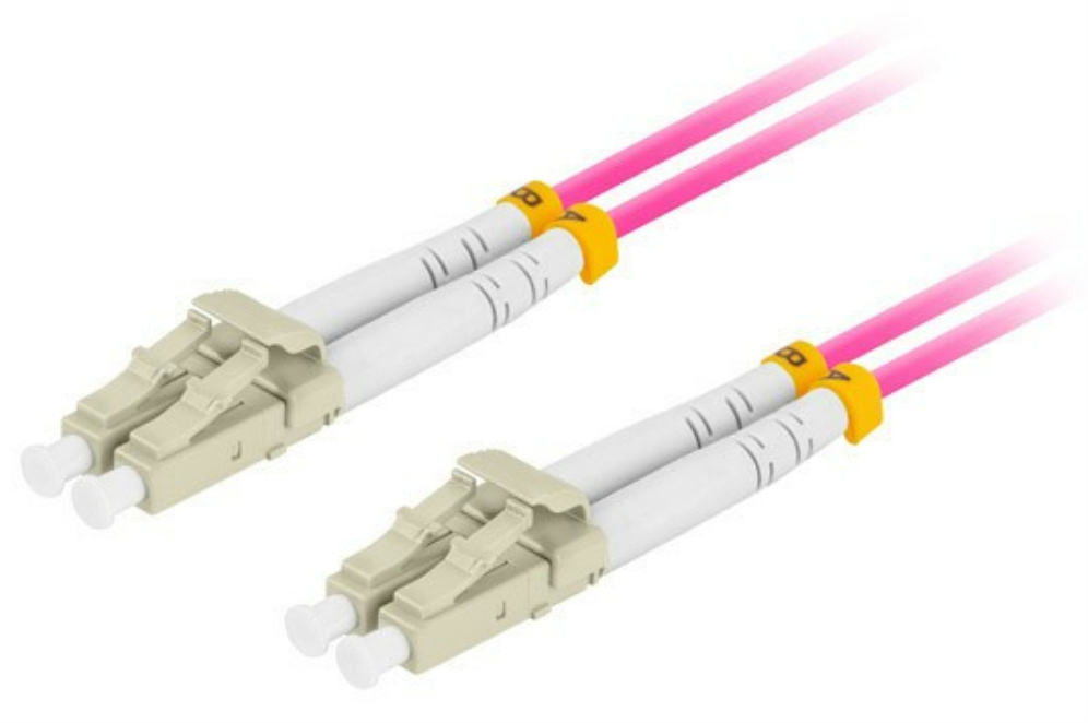 CABLE FIBRA OPTICA LANBERG 0.5 M MULTI LC/UPC-LC/UPC DUPLEX OM4 50/125 LSZH VI - detalle