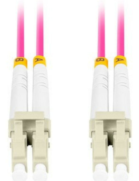 CABLE FIBRA OPTICA LANBERG 0.5 M MULTI LC/UPC-LC/UPC DUPLEX OM4 50/125 LSZH VI - detalle