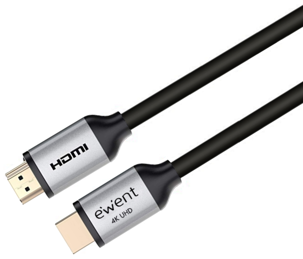 CABLE HDMI 2.0 EWENT PREMIUM HIGH SPEED CON ETHERNET NEGRO M/M 3M 4K 60HZ
