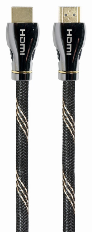 CABLE HDMI 2.1 8K 60HZ GEMBIRD CCBP-HDMI8K-1M PREMIUM TRENZADO ETHERNET 1M NEGRO