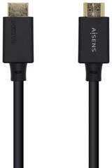 AISENS Cable HDMI V2.1 Ultra Alta Velocidad / HEC Certificado 8k@60Hz 48Gbps. A/M-A/M. Negro. 3.0m