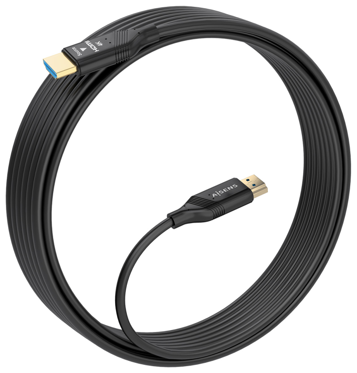 CABLE HDMI AISENS V2.0 OPTICO ACTIVO AOC 4K60HZ 18GBPS A/M-A/M 10M NEGRO - detalle