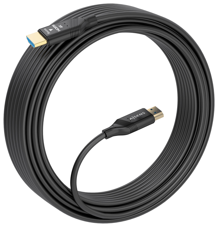 CABLE HDMI AISENS V2.0 OPTICO ACTIVO AOC 4K60HZ 18GBPS A/M-A/M 15M NEGRO - detalle