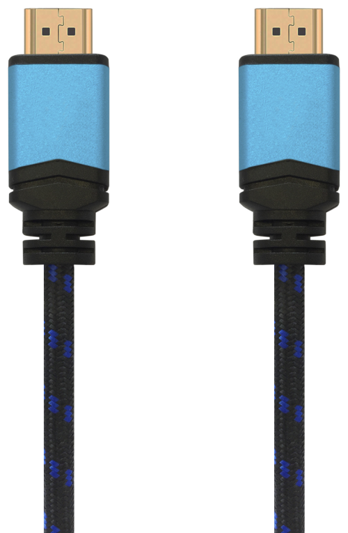 CABLE HDMI AISENS V2.0 PREMIUM 4K60HZ 18GBPS A/M-A/M 0.5M NEGRO AZUL - detalle