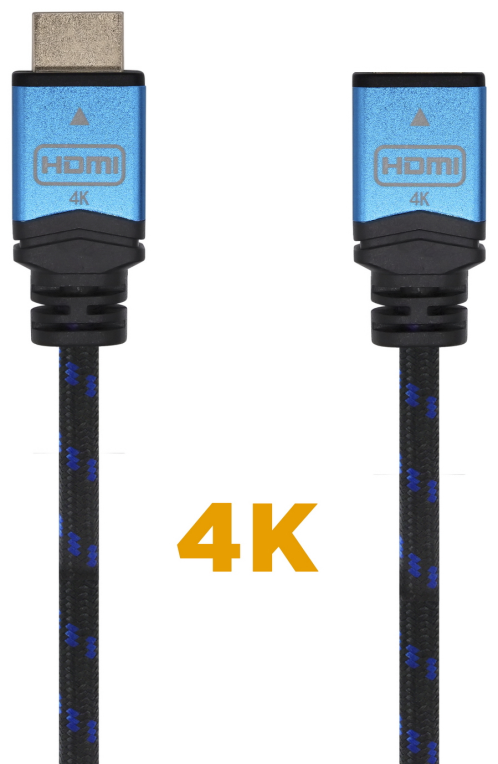 CABLE HDMI AISENS V2.0 PROLONGADOR PREMIUM 4K60HZ A/M-A/H 2.0M - detalle