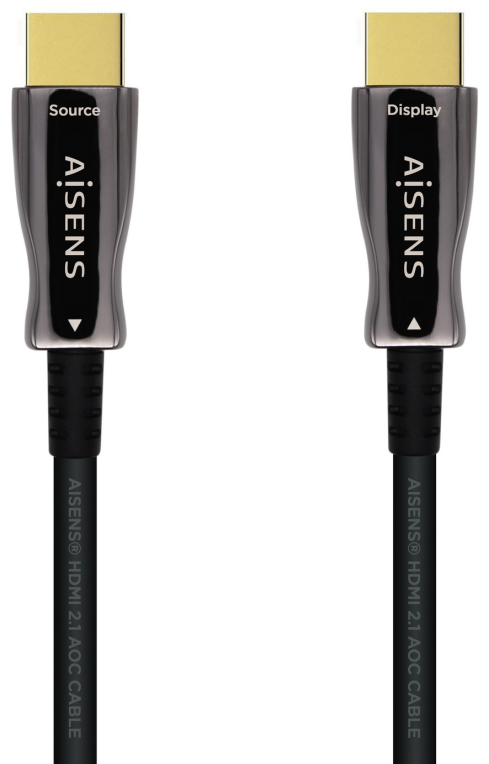CABLE HDMI AISENS V2.1 OPTICO ACTIVO AOC 8K60HZ M/M 10M NEGRO - detalle