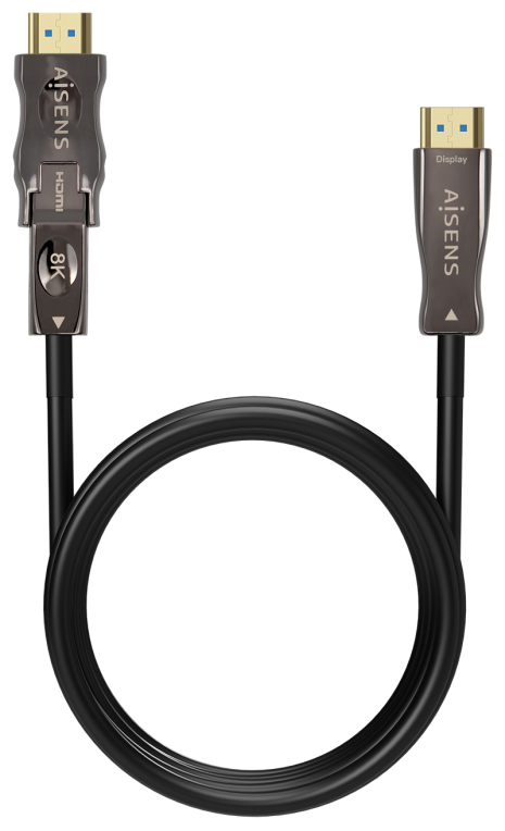 CABLE HDMI AISENS V2.1 OPTICO ACTIVO AOC DESMONTABLE 8K60HZ M/M 30M NEGRO - detalle
