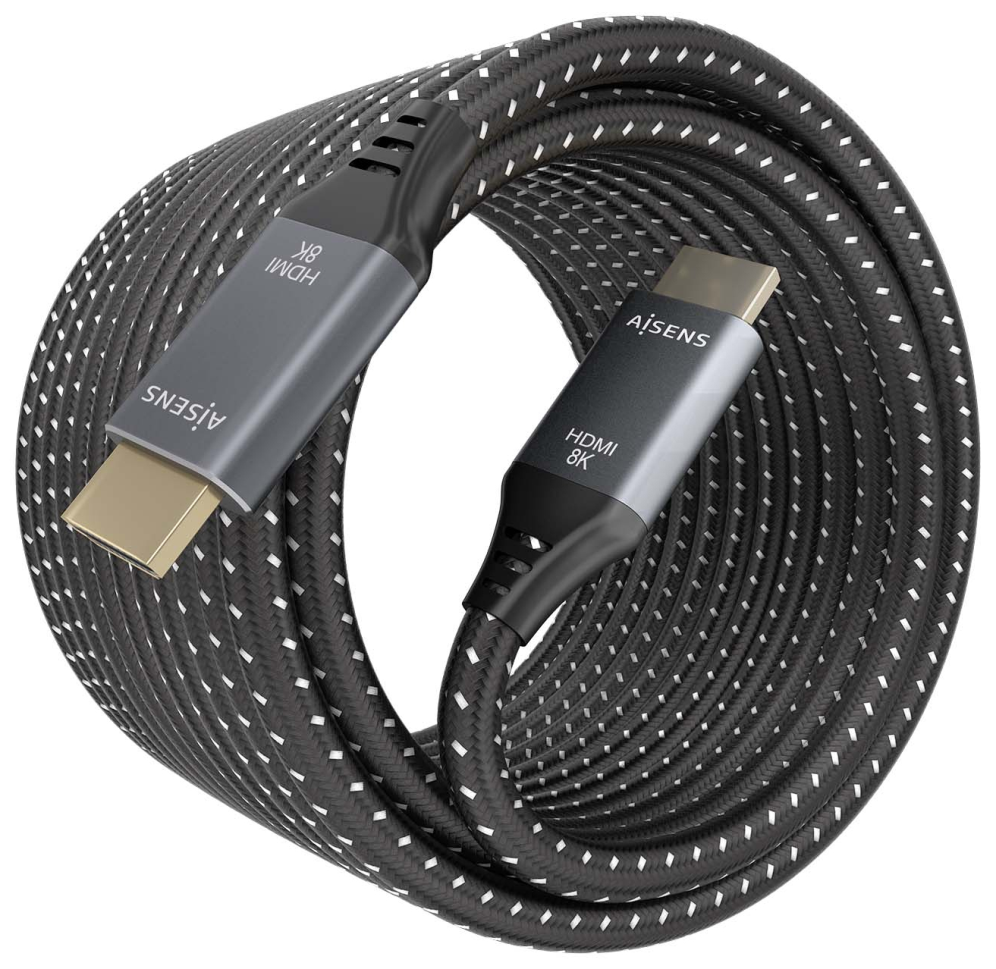 CABLE HDMI AISENS V2.1 ULTRA ALTA VELOCIDAD 8K@60HZ 48GBPS M/M 10M - detalle