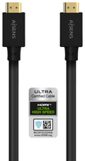 CABLE HDMI AISENS V2.1 ULTRA ALTA VELOCIDAD 8K60HZ M/M 5.0M NEGRO