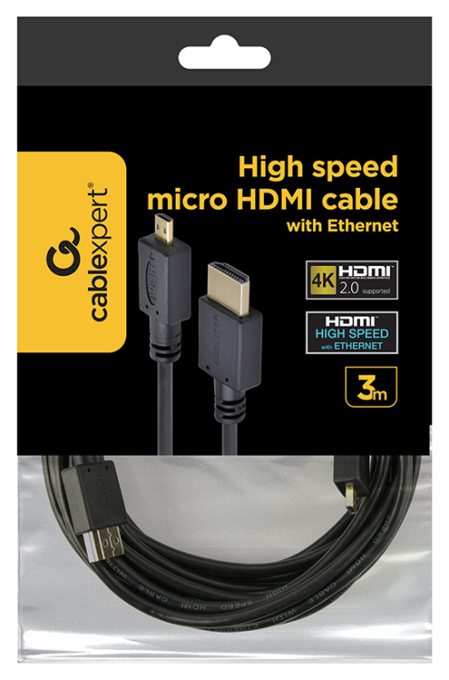 CABLE HDMI GEMBIRD A HDMI MICRO MACHO MACHO 3M - detalle