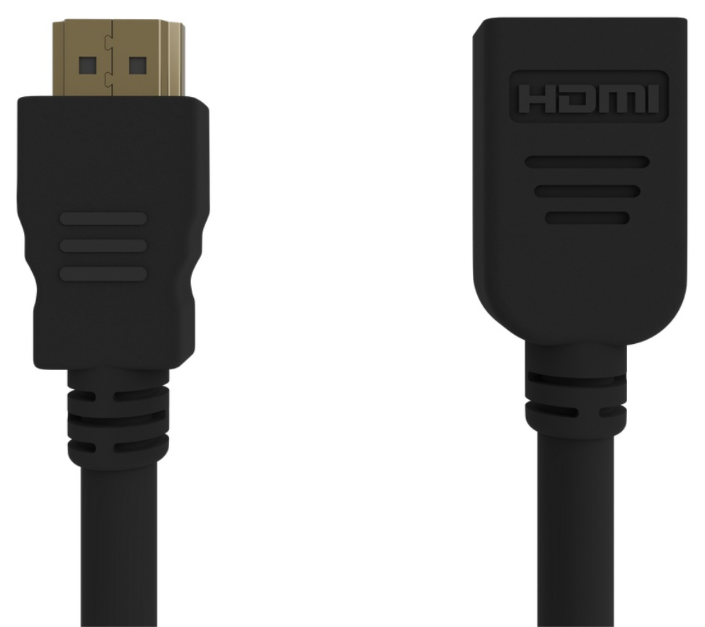 CABLE HDMI GEMBIRD EXTENSION MACHO HEMBRA V2.0 ALTA VELOCIDAD CON ETHERNET 0,5M
