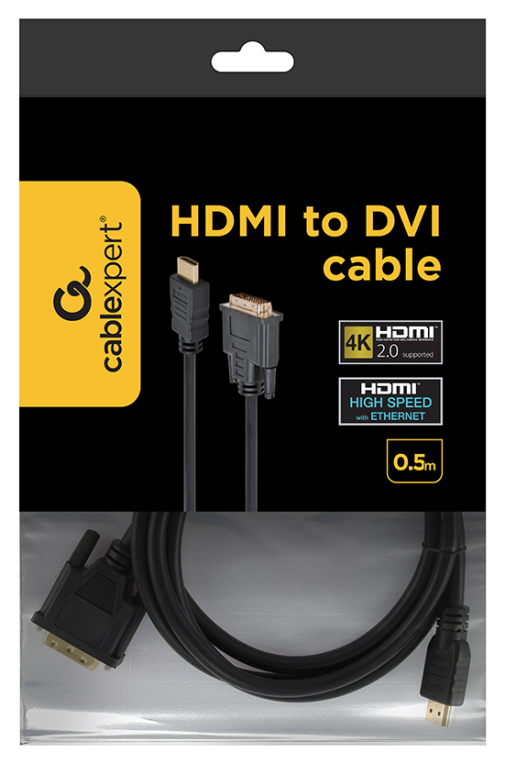 CABLE HDMI GEMBIRD HDMI A DVI MACHO MACHO 1,8M - detalle