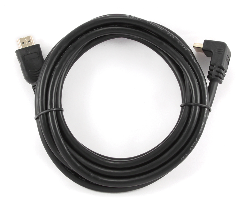 CABLE HDMI GEMBIRD MACHO MACHO 4K 3D 90 GRADOS 3M - detalle