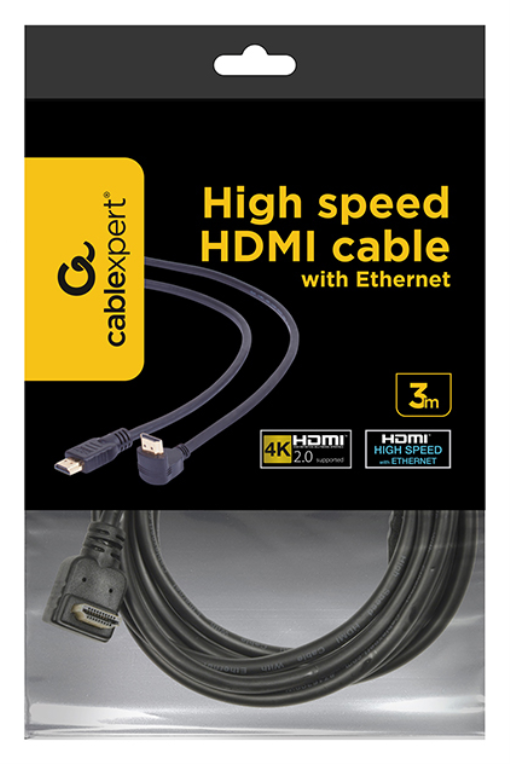 CABLE HDMI GEMBIRD MACHO MACHO 4K 3D 90 GRADOS 3M - detalle
