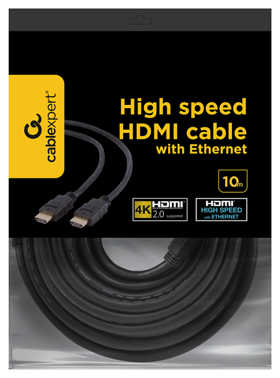 CABLE HDMI GEMBIRD MACHO MACHO V2.0 4K 10M - detalle