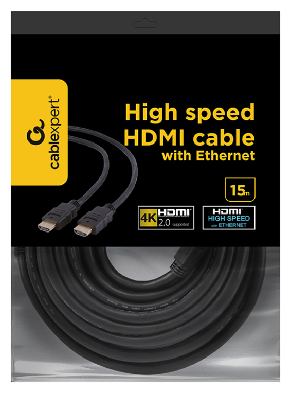 CABLE HDMI GEMBIRD MACHO MACHO V2.0 4K 15M - detalle