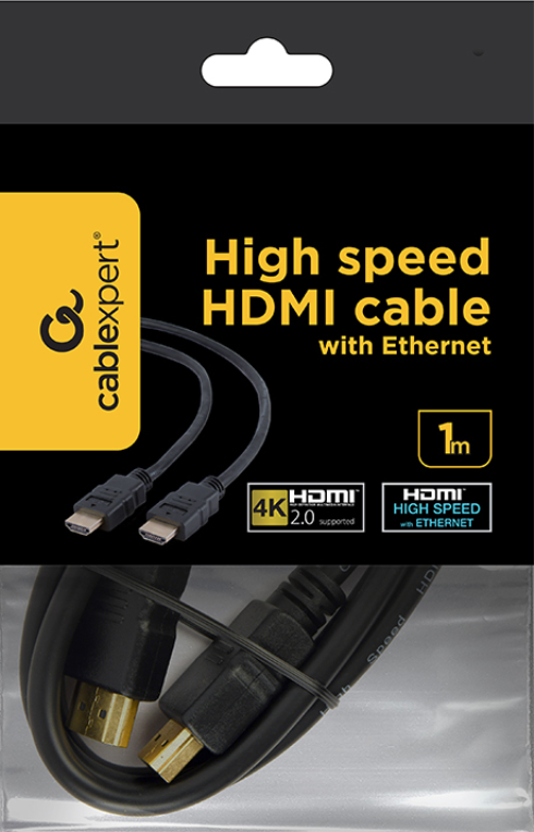 CABLE HDMI GEMBIRD MACHO MACHO V2.0 4K 1M - detalle