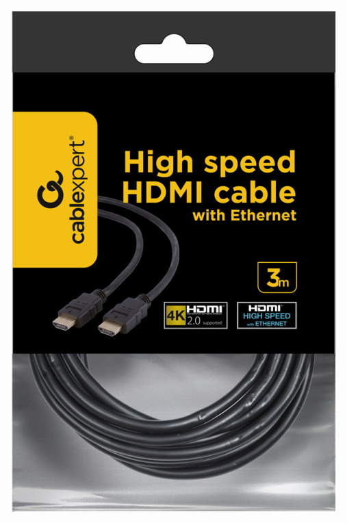 CABLE HDMI GEMBIRD MACHO MACHO V2.0 4K 3M - detalle