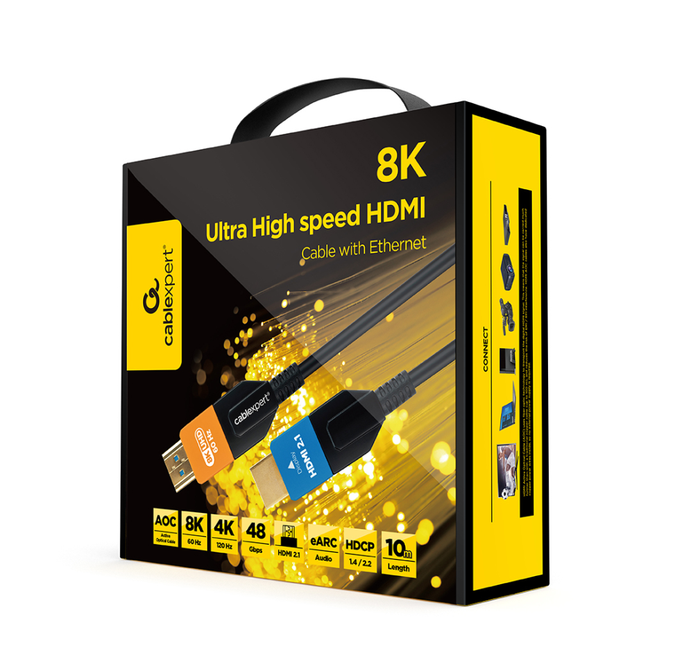 CABLE HDMI GEMBIRD ULTRAALTA VELOCIDAD ETHERNET- "SERIE AOC" 10M - detalle