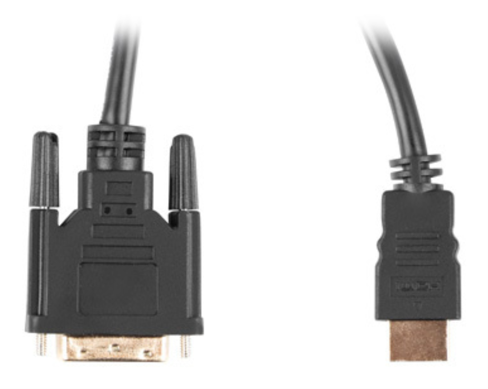 CABLE HDMI LANBERG MACHO DVI MACHO 24+1 1,8M DUAL LINK GOLD 4K - detalle