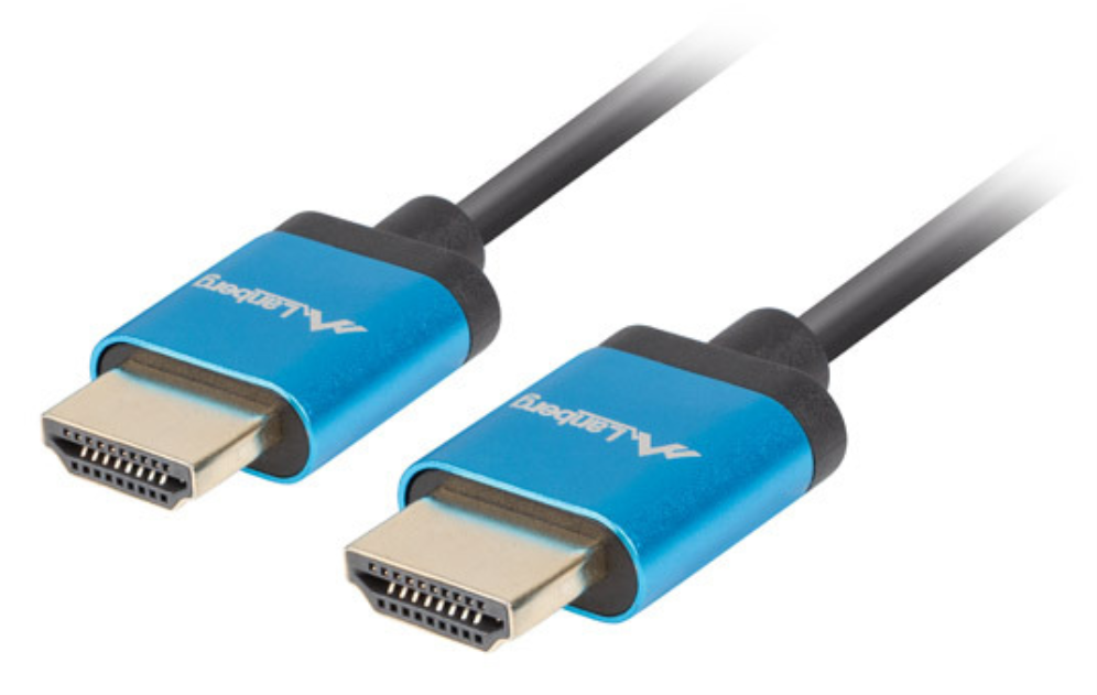 CABLE HDMI LANBERG MACHO/MACHO V2.0 4K SLIM 1M NEGRO - detalle