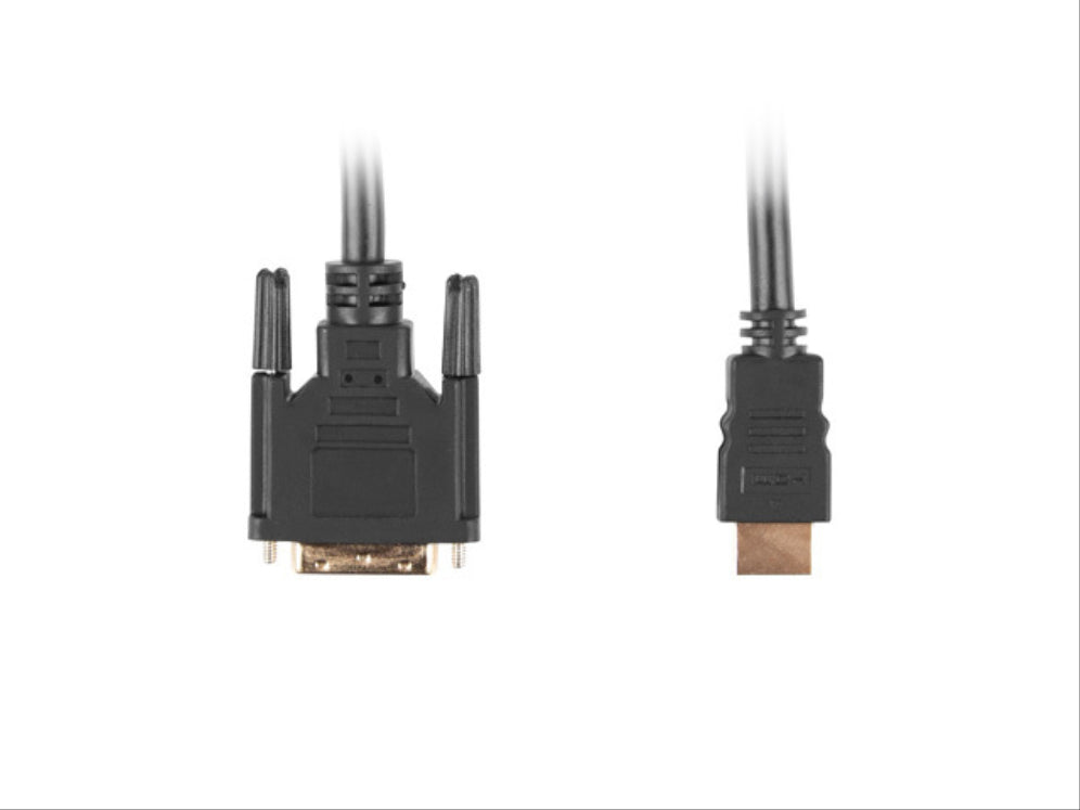 Lanberg CA-HDDV-10CC-0005-BK adaptador de cable de vídeo 0.5 m HDMI tipo A (Estándar) DVI-D Negro