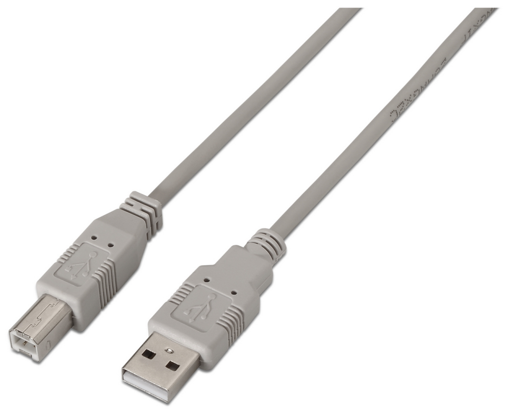 CABLE IMPRESORA AISENS USB 2.0 TIPO A M-B M BEIGE 4.5M