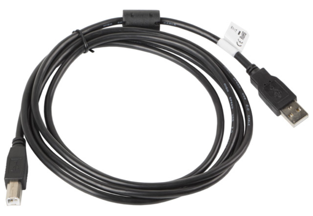 CABLE IMPRESORA LANBERG USB MACHO/USB MACHO FERRITA 1.8M NEGRO - detalle