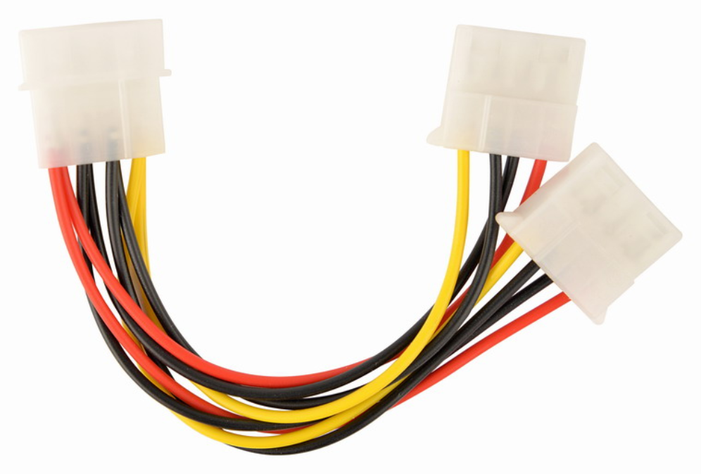 CABLE INTERNO GEMBIRD MOLEX 4 PIN 1x MACHO 2x HEMBRA - detalle