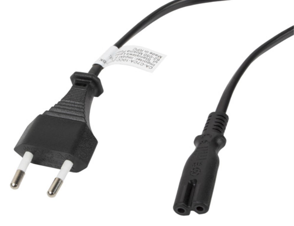 CABLE LANBERG DE ALIMENTACION OCHO CEE 7/16 A IEC320 C7 EURO (RADIO) NEGRO 1.8 M - detalle