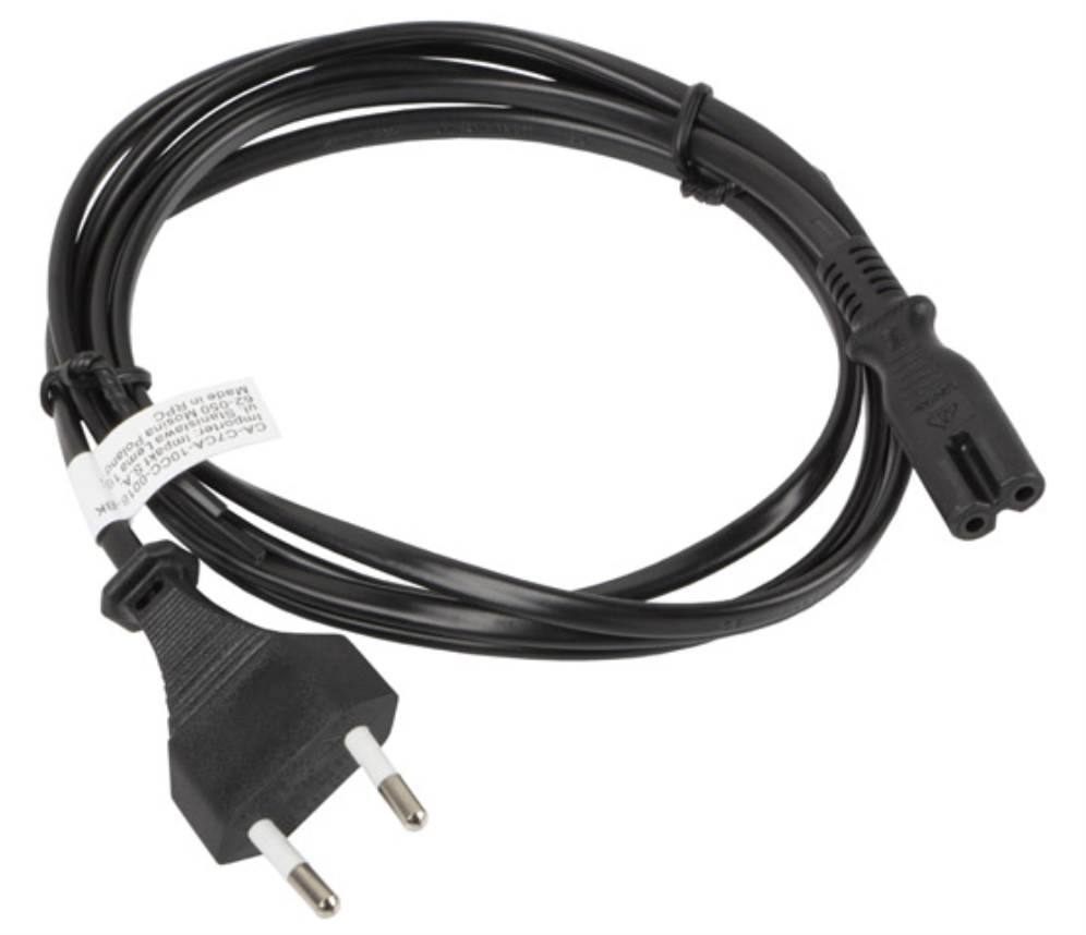 CABLE LANBERG DE ALIMENTACION OCHO CEE 7/16 A IEC320 C7 EURO (RADIO) NEGRO 1.8 M